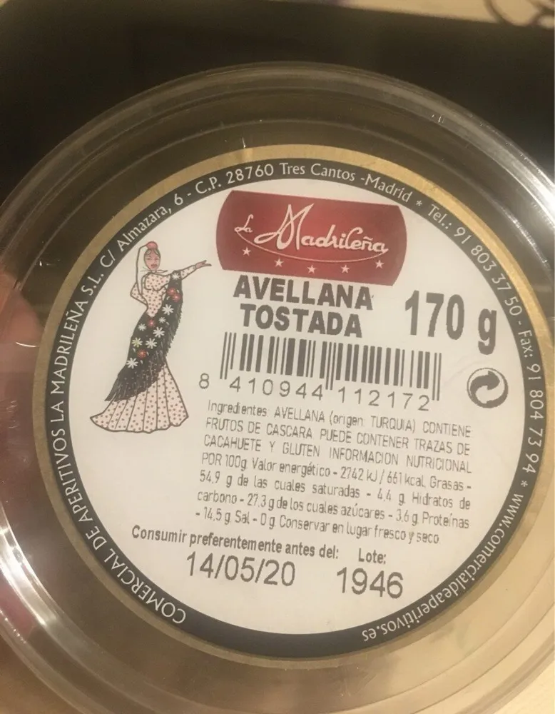 Avellana Tostada