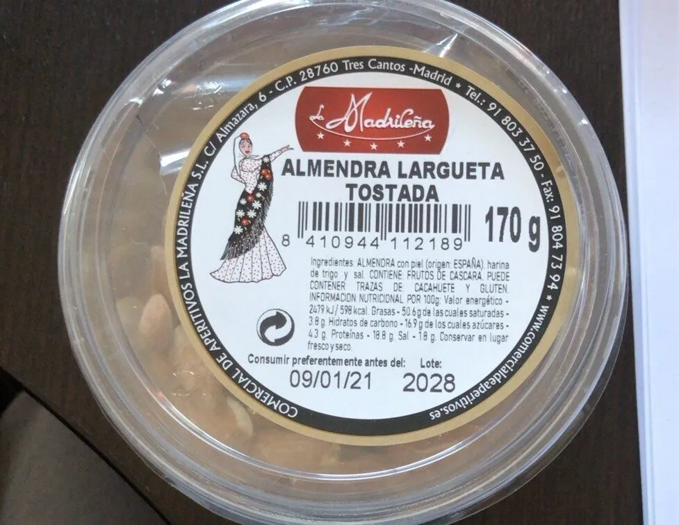 Almendra Largueta Tostada