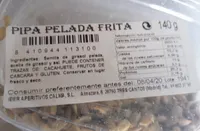 Pipas peladas fritas