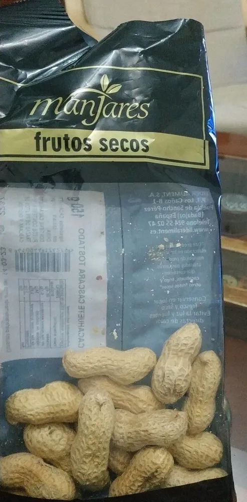 Cacahuete cáscara tostado