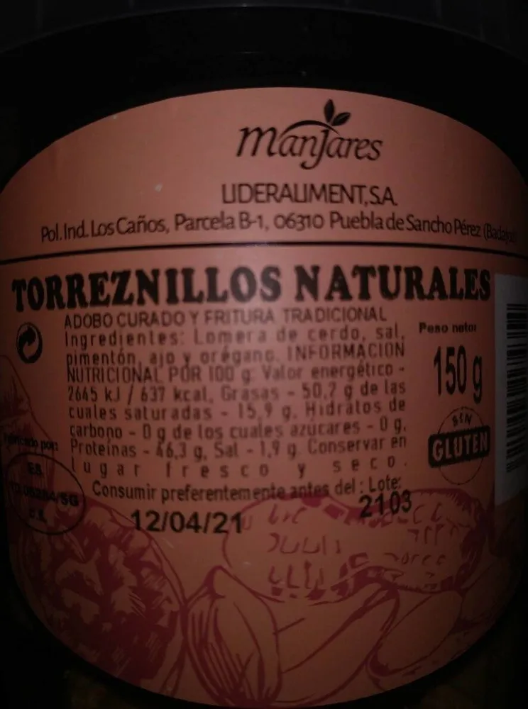 Torreznillos naturales