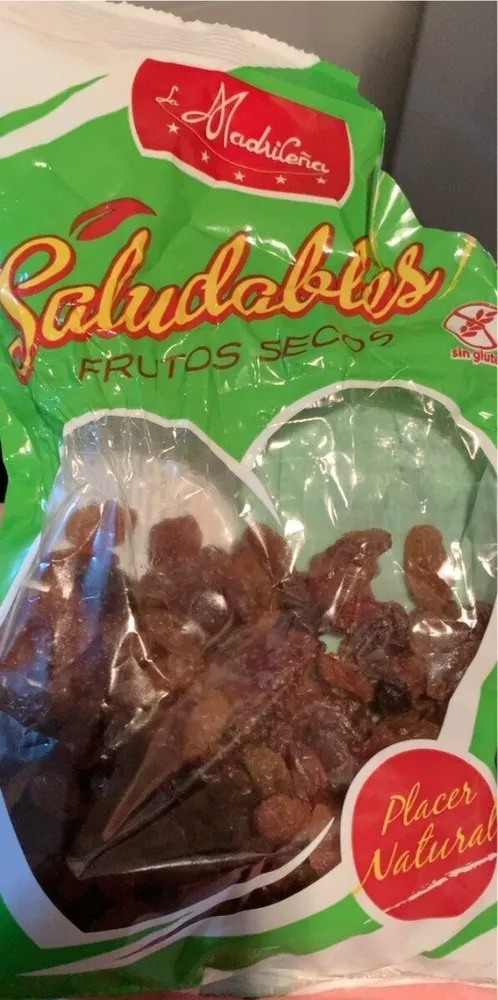 Pasas sultanas sin pepitas