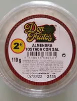 Almendra tostada con sal