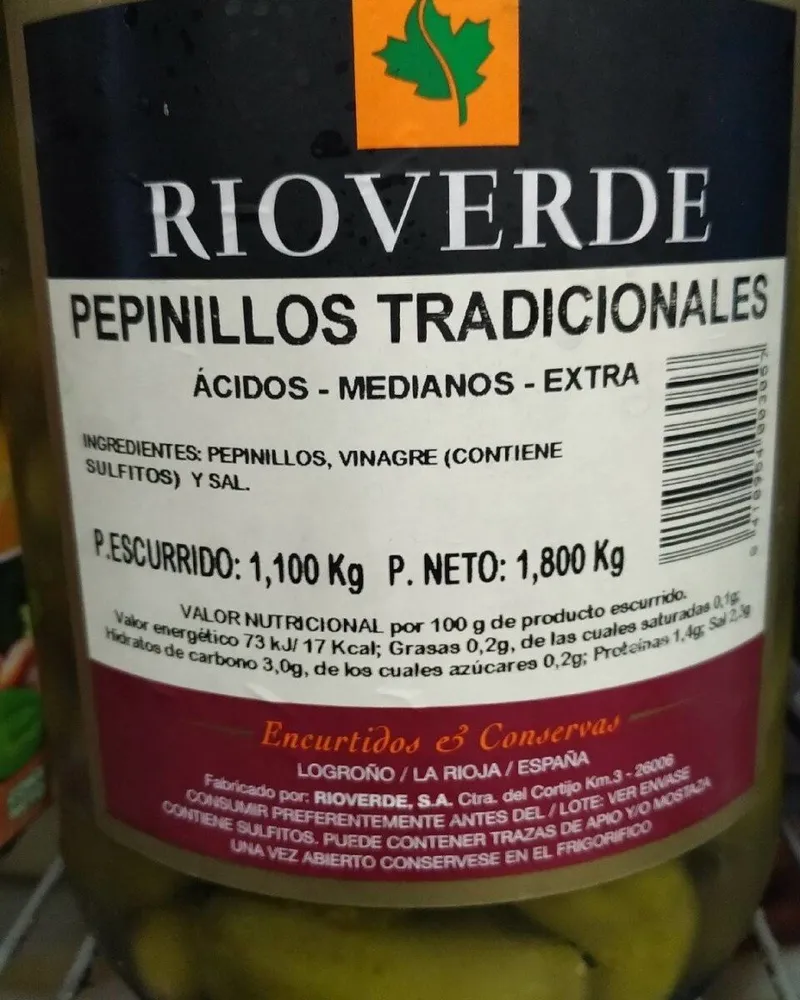 Pepinillos tradicionales