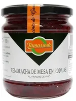Remolacha de mesa en rodajas
