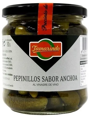 Pepinillos sabor anchoa