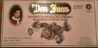 Polvorón tradicional de almendras