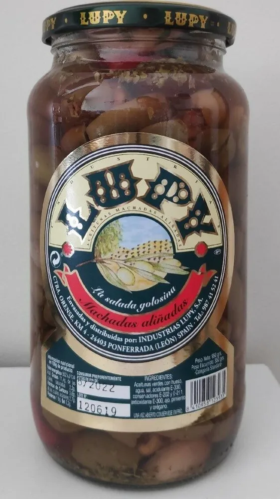 Aceitunas machadas aliñadas