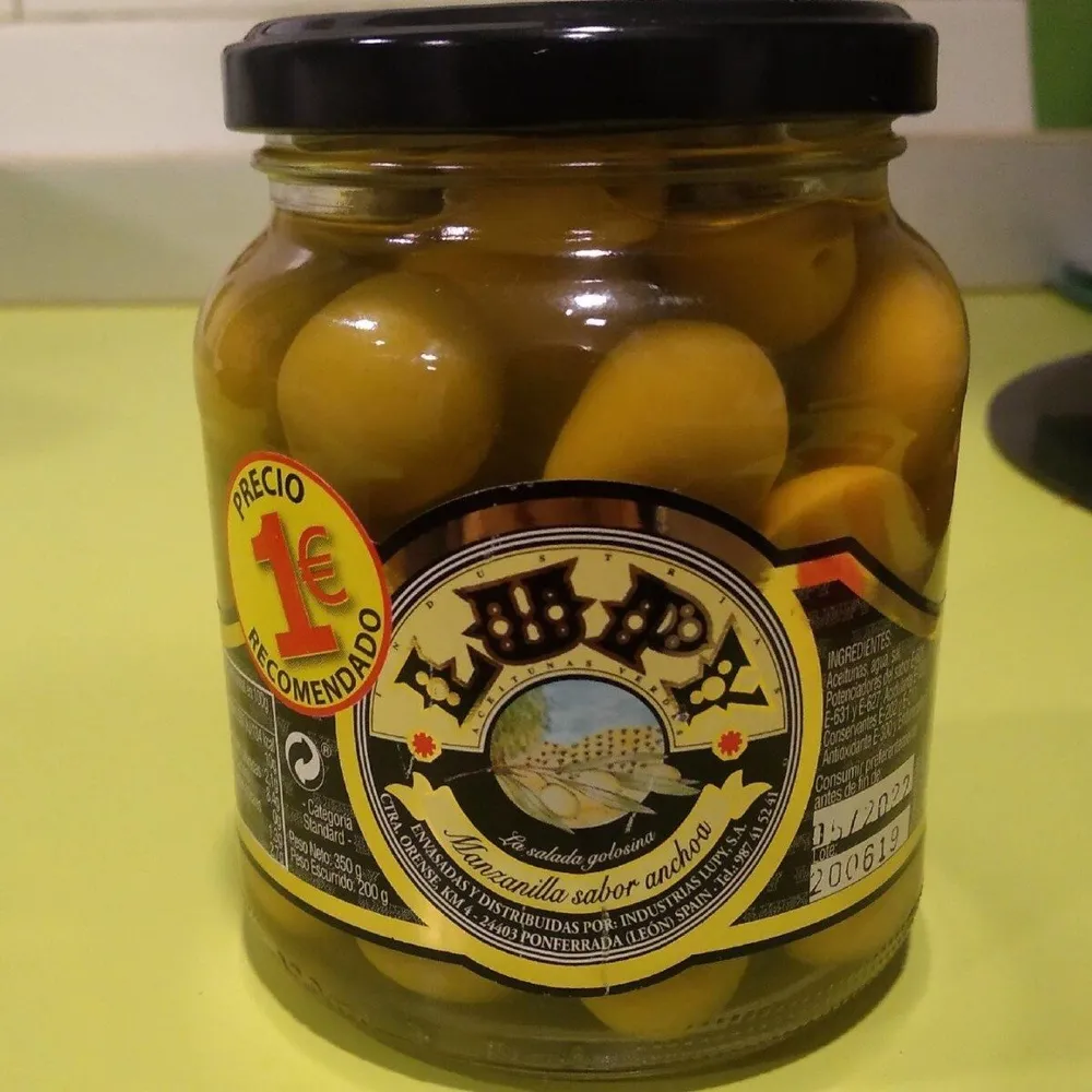 Lupy manzanilla sabor anchoa