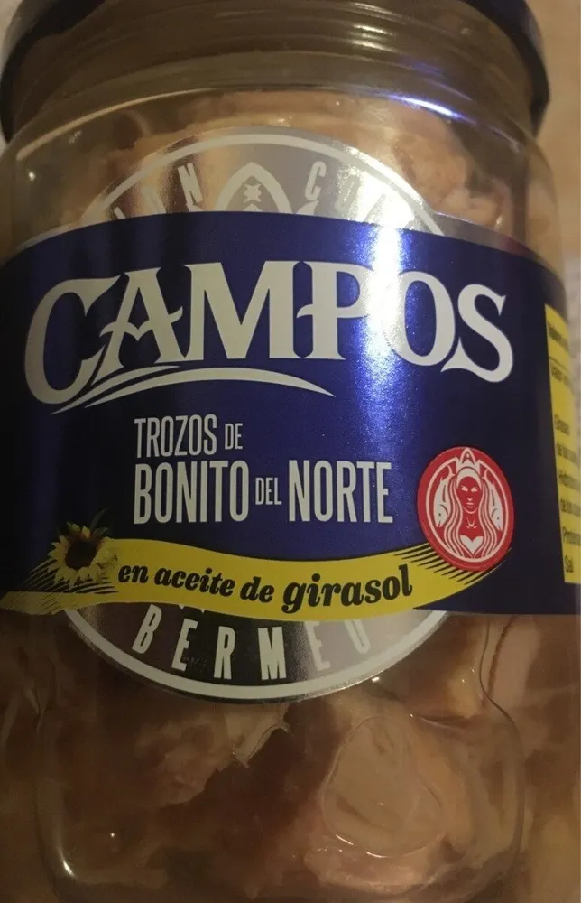 Trozos de bonito del norte en aceite de girasol