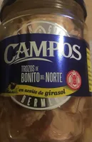 Trozos de bonito del norte en aceite de girasol
