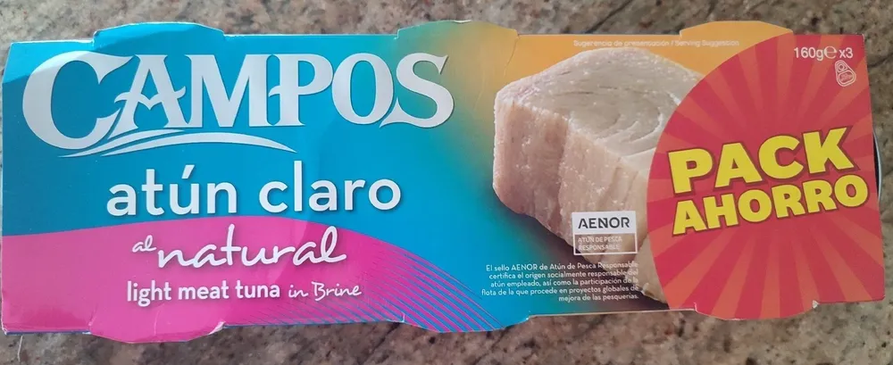Atún claro al natural