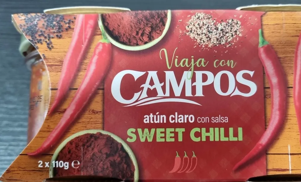 Atún claro con salsa sweet chilli