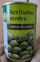 Aceitunas verdes rellenas de anchoas