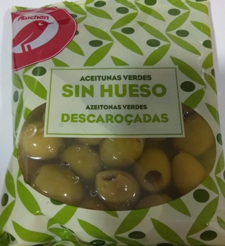 Aceitunas verdes sin hueso