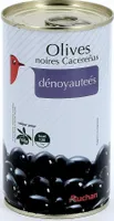 Auchan olives cacerenas noires denoyautees boite 150g