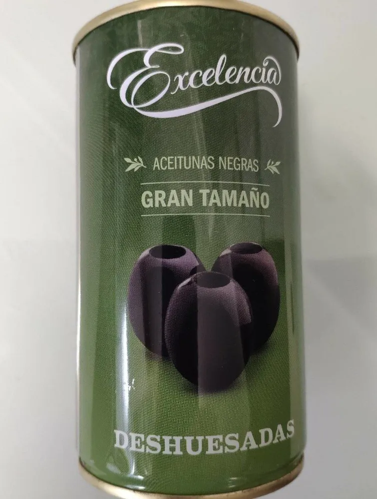 Aceitunas negras deshuesada