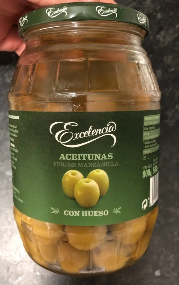 Aceitunas verdes manzanilla