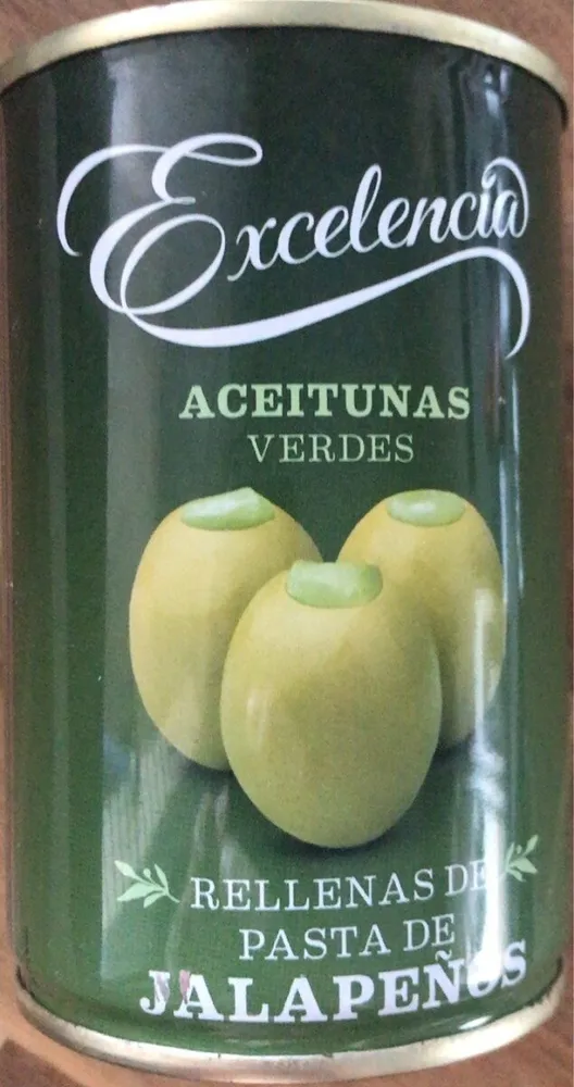 Aceitunas verdes rellenas de jalapeños