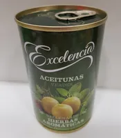 Aceitunas verdes rellenas de hierbas aromáticas