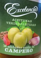 Aceitunas verdes partidas estilo campero