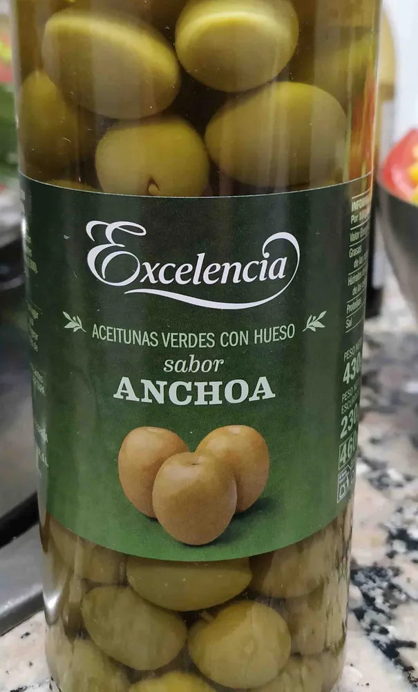 Aceitunas excelencia Aceitunas Excelencia Sabor Anchoa