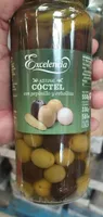 Aceitunas coctel con pepinillo y cebollita