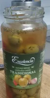 Aceitunas partidas aliñadas al estilo tradicional