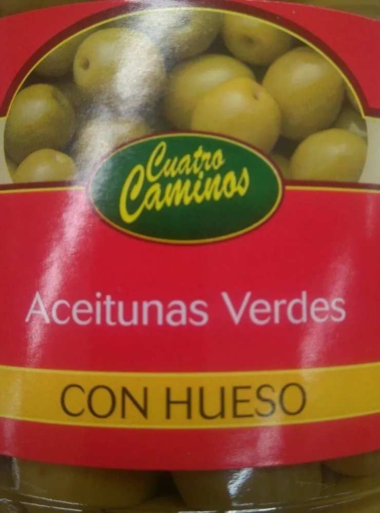 Aceitunas verdes con hueso
