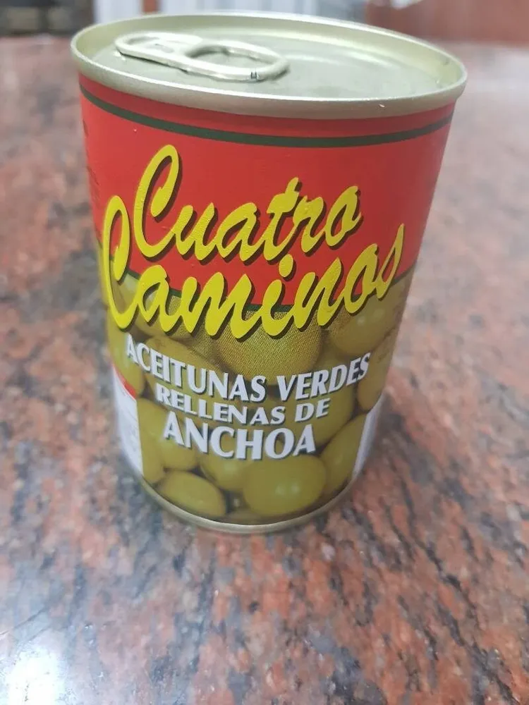 Aceitunas verdes rellenas de anchoa