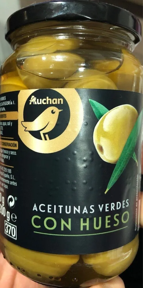 Aceitunas verdes con hueso