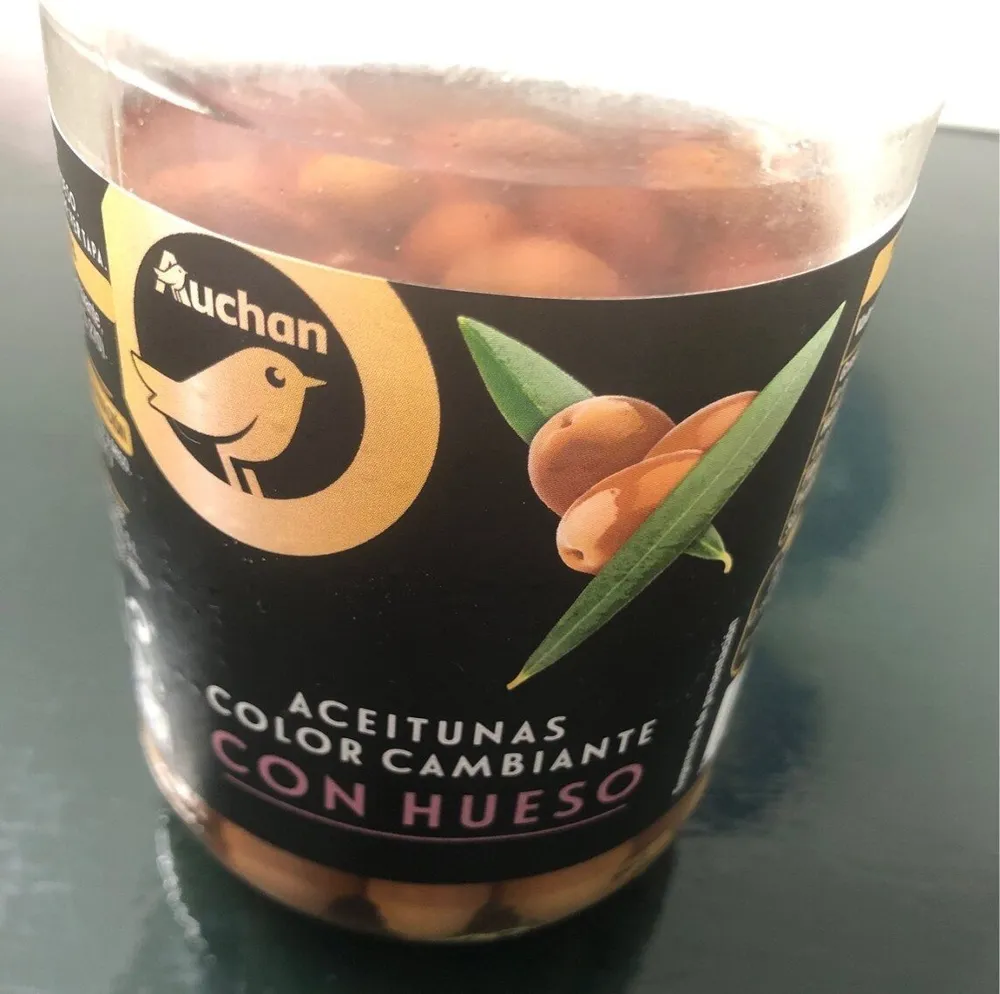 Aceitunas color cambiante con hueso