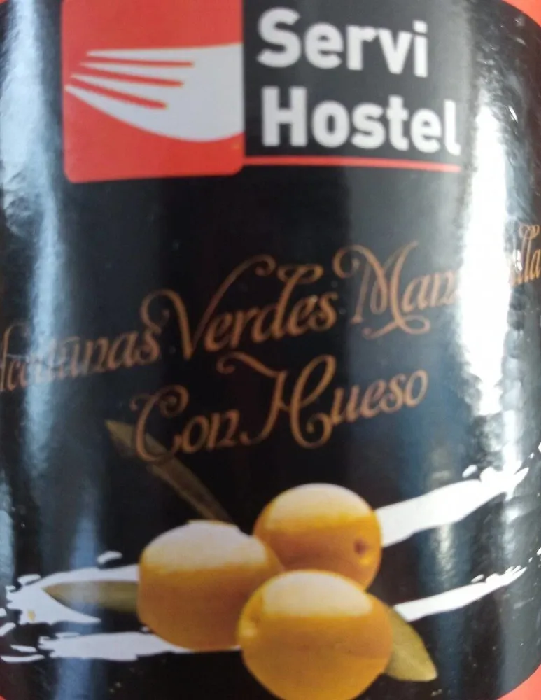 Aceitunas verdes manzanilla con hueso