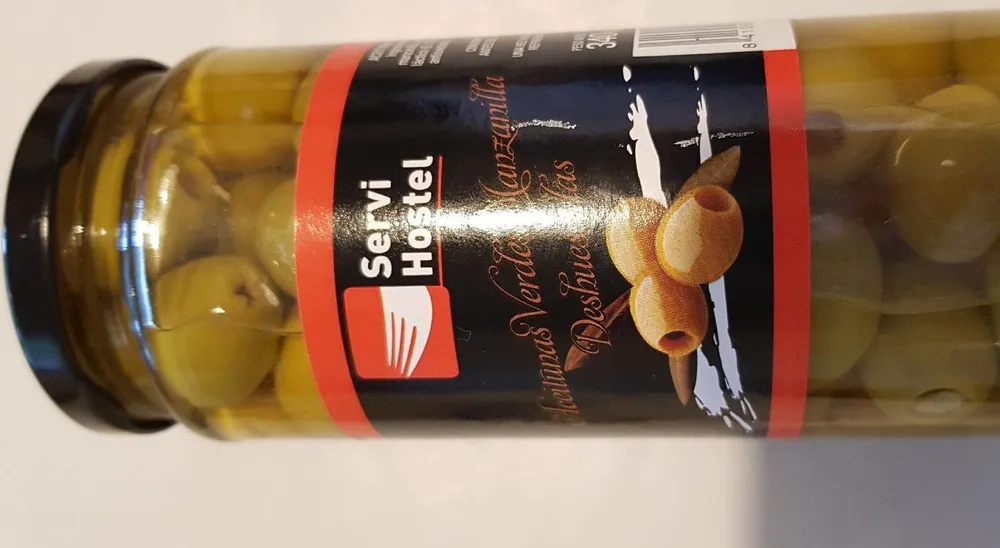 Aceitunas verdes manzanilla deshuesadas