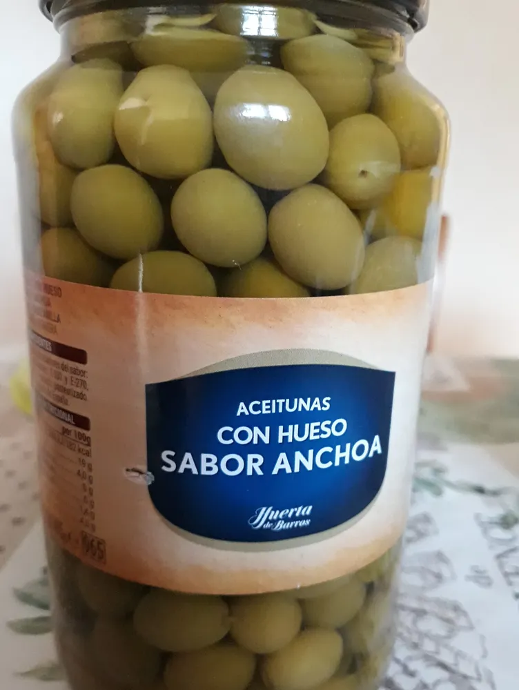 Aceitunas con hueso sabor anchoas