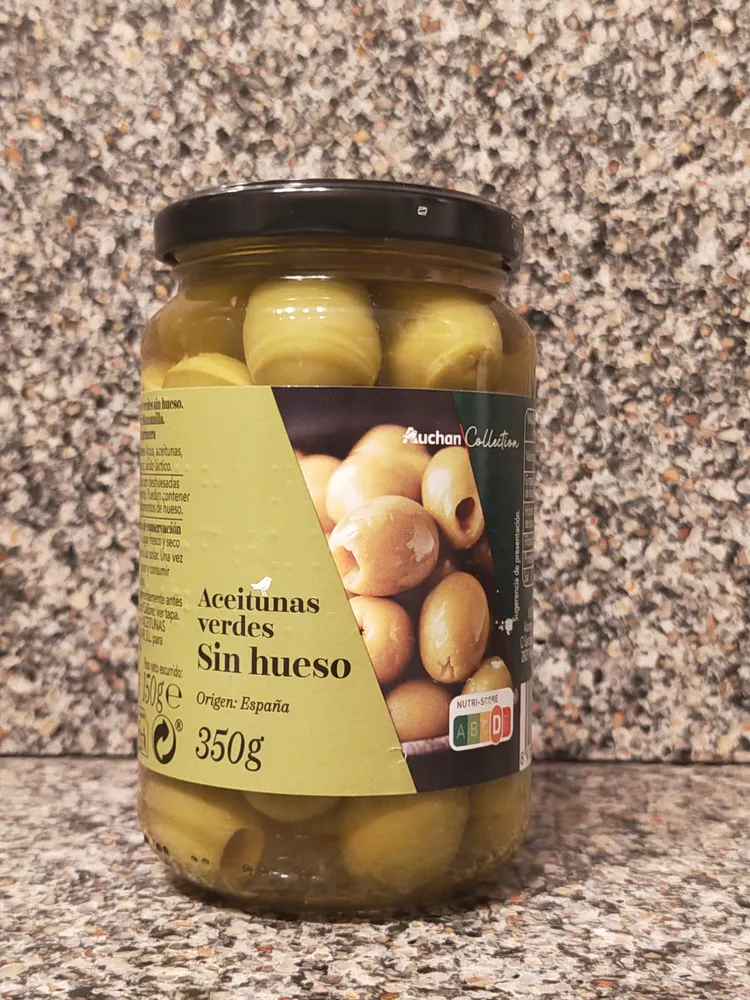 Aceitunas verdes Sin hueso