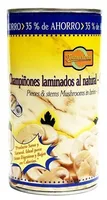 Champiñones laminados al natural