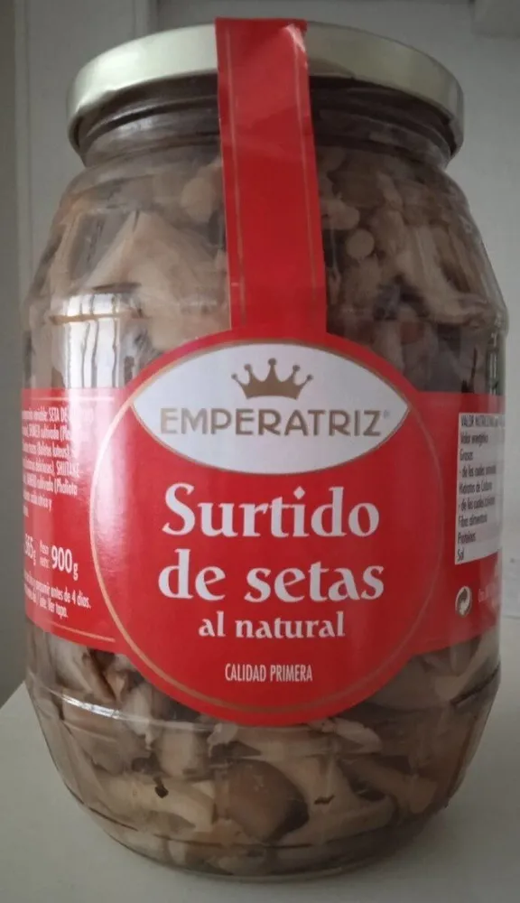 Surtido de setas al natural