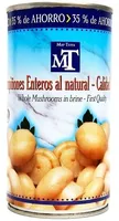 Champiñones enteros al natural