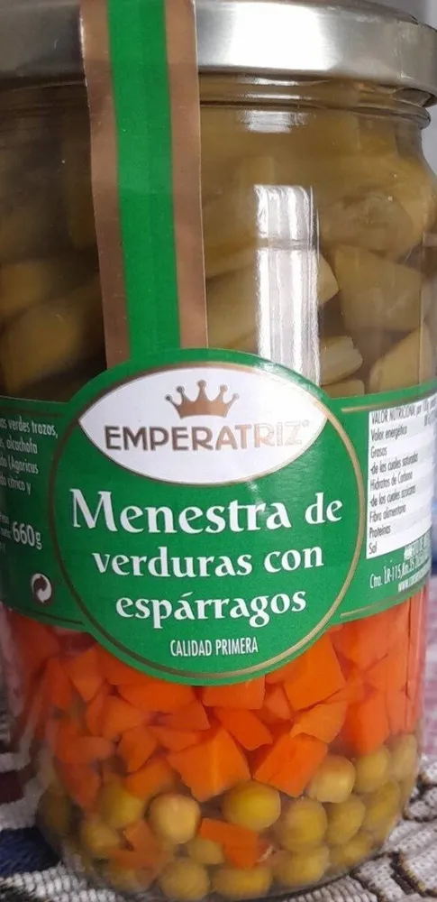 Menestra de verduras con esparragos