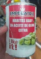 Habitas baby en aceite de oliva