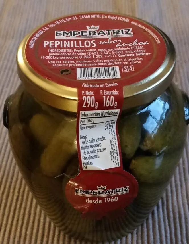 Pepinillos Sabor Anchoa
