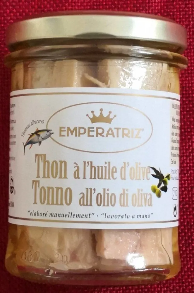 Thon Albacore à l'huile d'olive