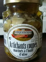 Artichauts coupés marinés à l'huile d'olive