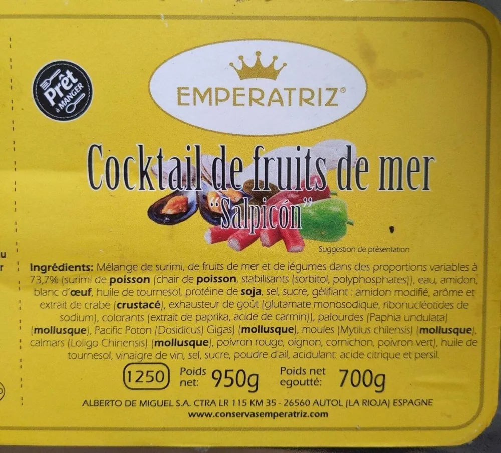 Coktail de fruits de mer