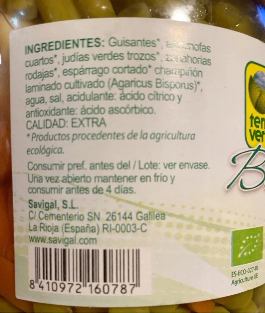 Menestra de verduras