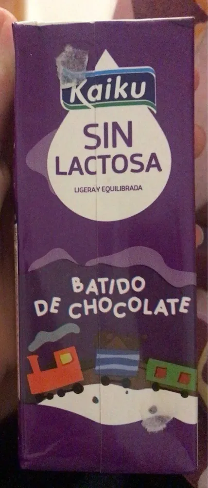 Batido de chocolate sin lactosa