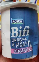 Kaiku Bifi con trocitos de piña
