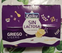 Griego limón sin lactosa