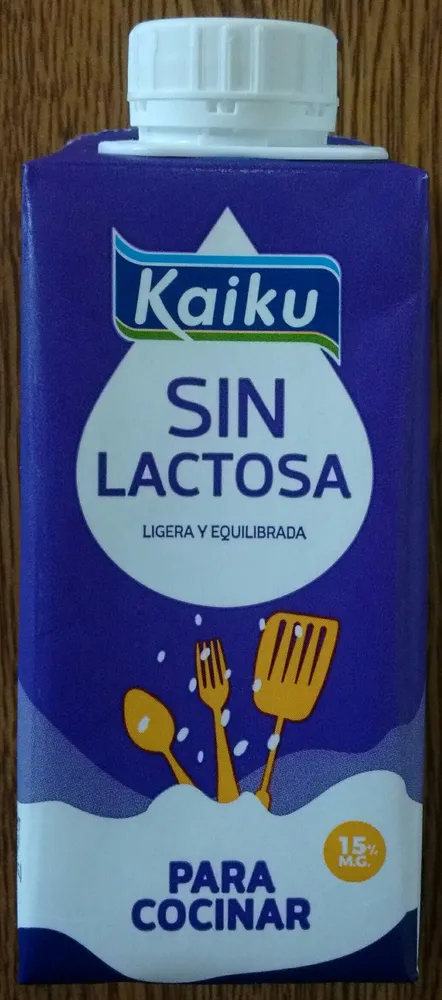 Sin Lactosa nata líquida para cocinar